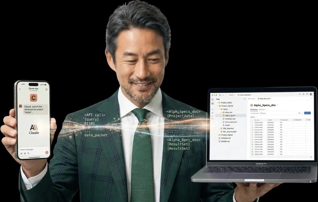 AI連携MCPツール
「Hub MCP」のイメージ