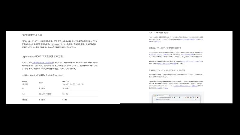 GoogleによるFCPの解説