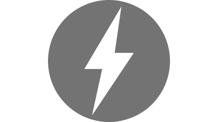稲妻マークが描かれたAMPのロゴアイコン