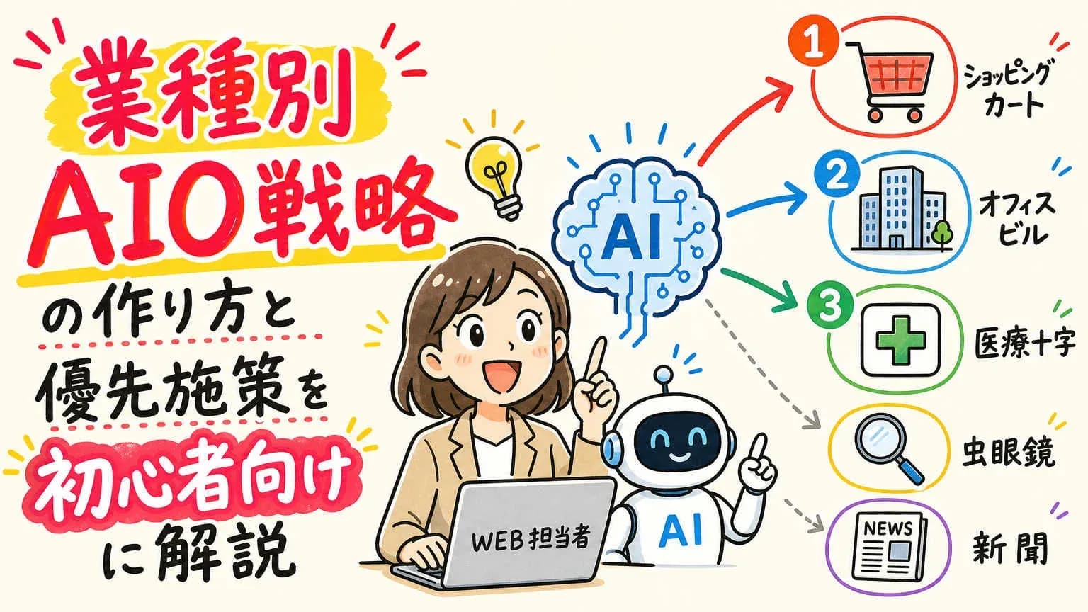 業種別AIO戦略の作り方と優先施策を初心者向けに解説