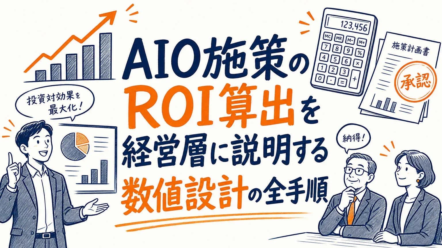 AIO施策のROI算出を経営層に説明する数値設計の全手順