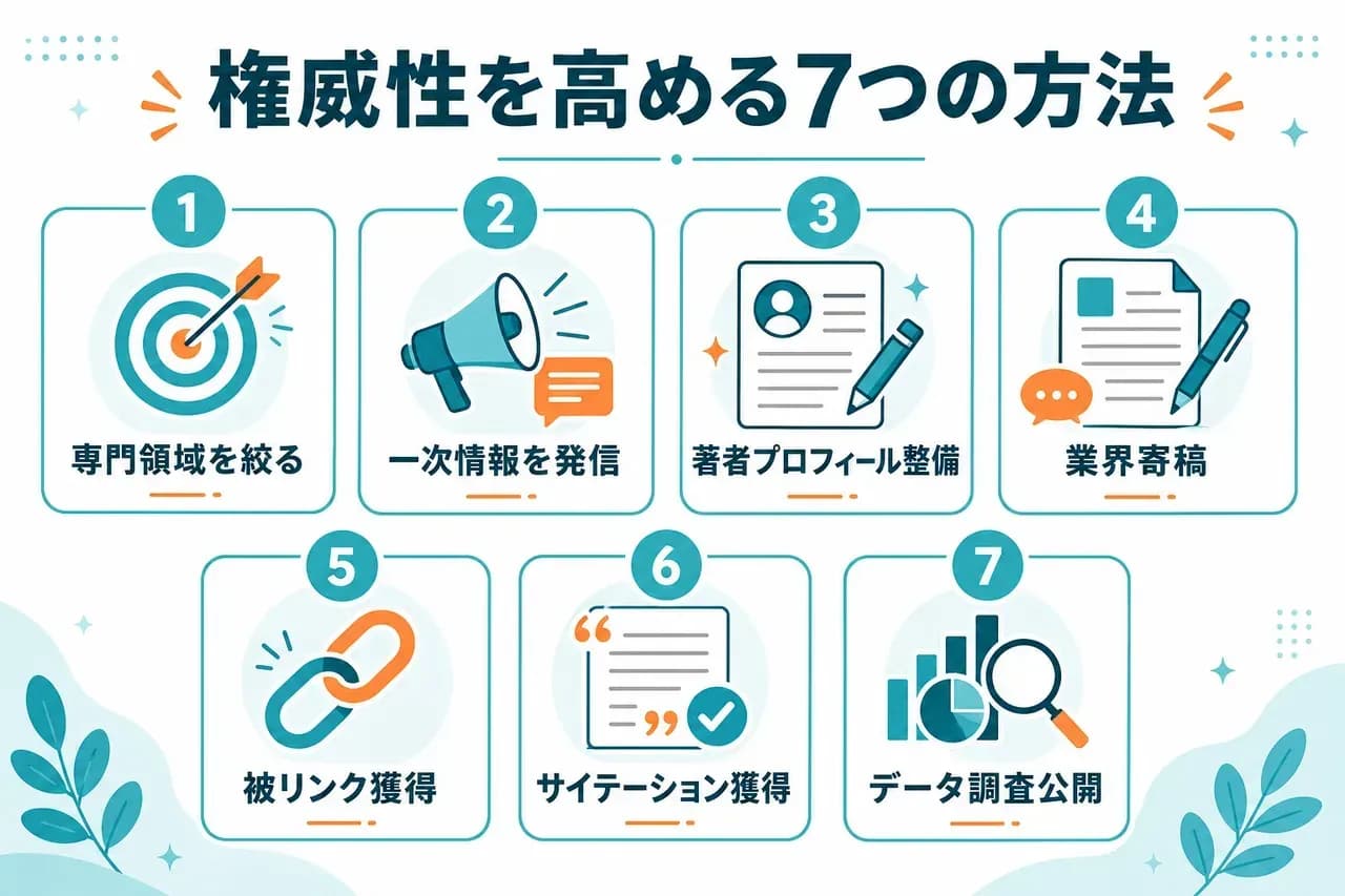 権威性を高める7つの方法