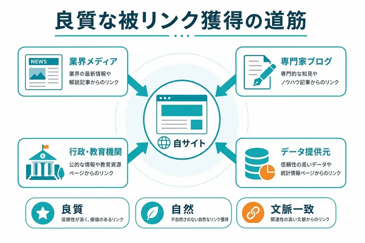 良質な被リンク獲得の道筋