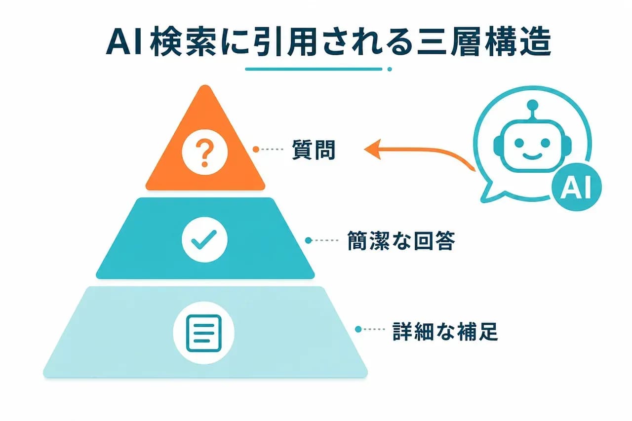 AI検索時代に引用される三層構造