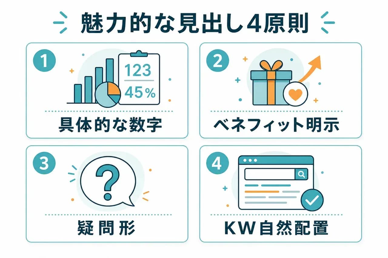 魅力的な見出しの書き方