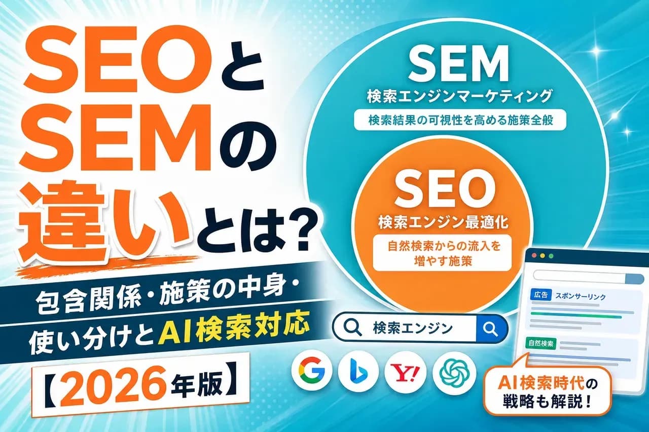 SEOとSEMの違い完全ガイド