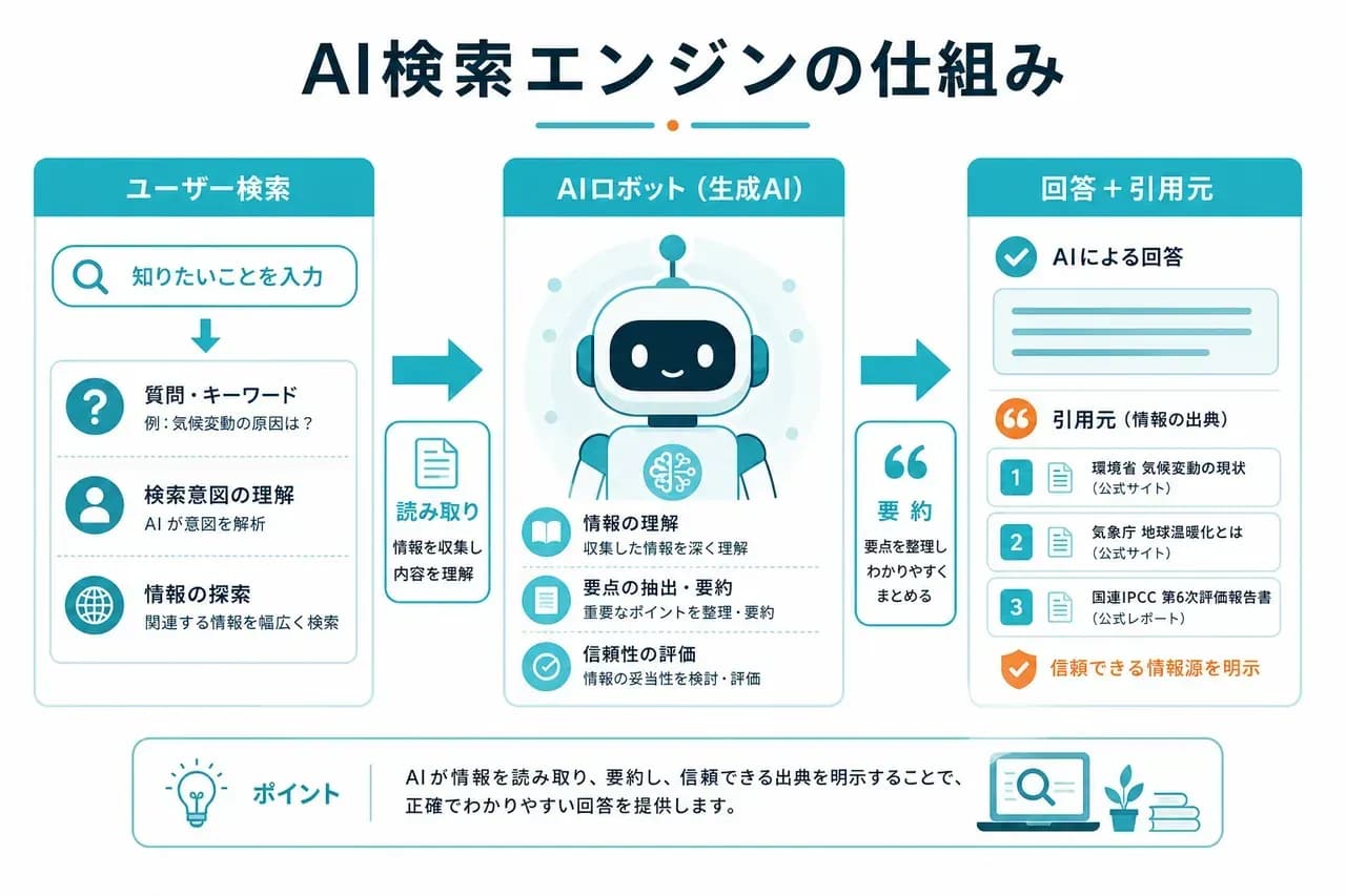 AI検索エンジンの仕組み