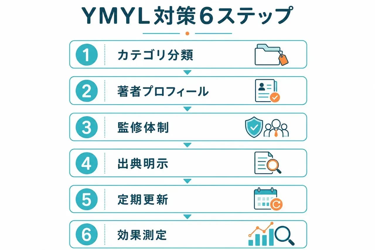 YMYL対策6ステップ