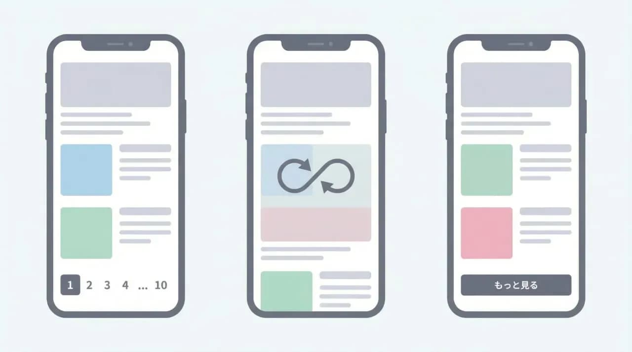 ページネーションと「無限スクロール」「もっと見る」の違い.jpg