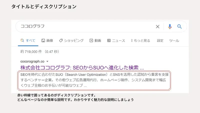 ディスクリプションの説明画像