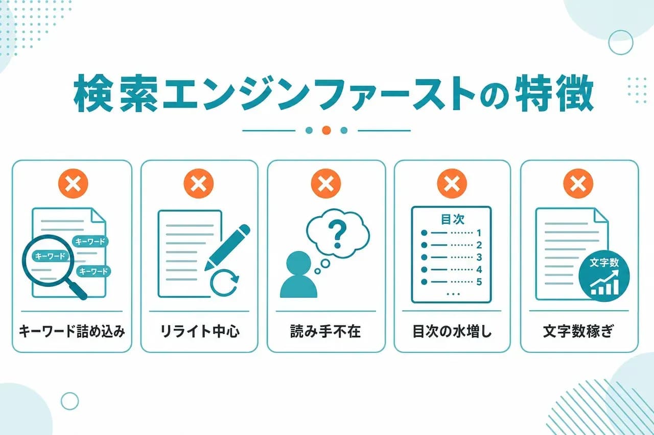 低評価コンテンツの特徴