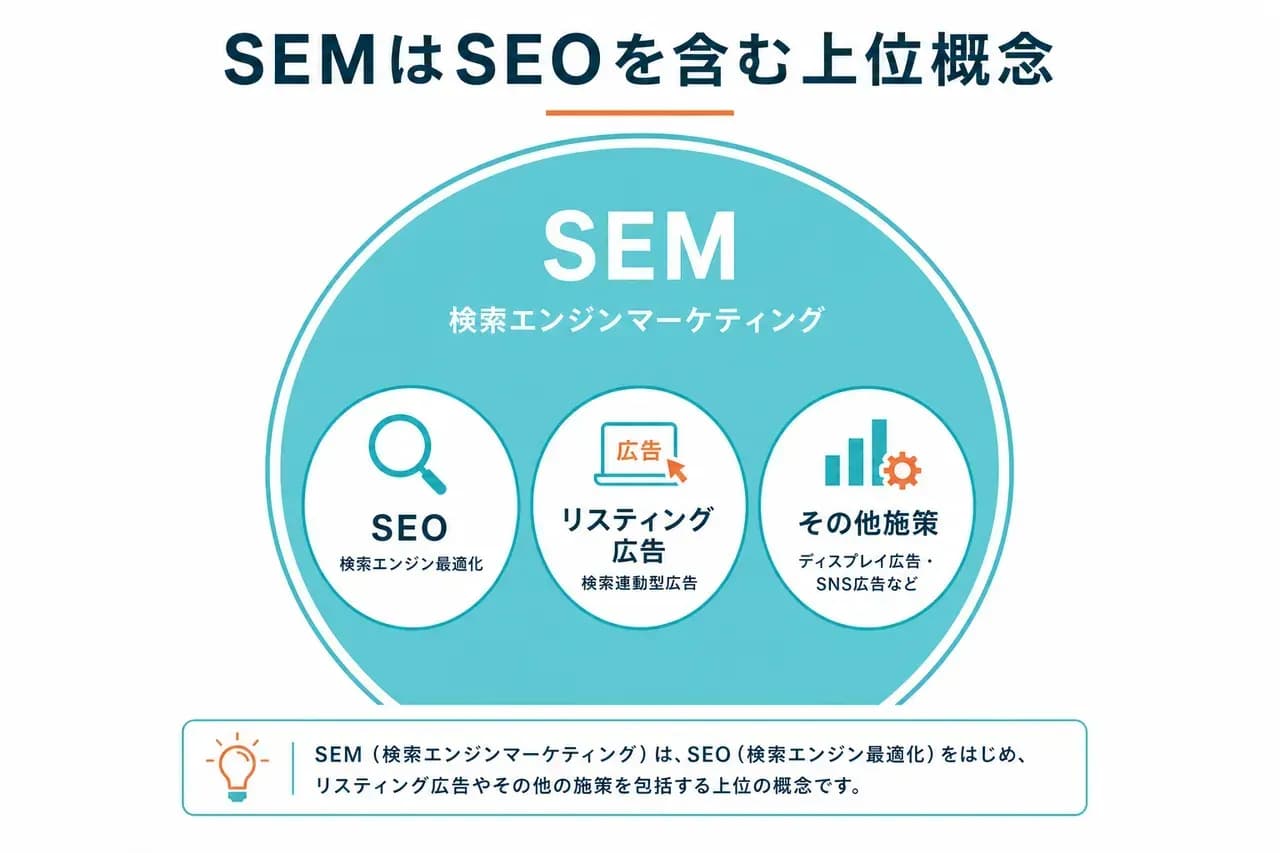 SEOとSEMの違い