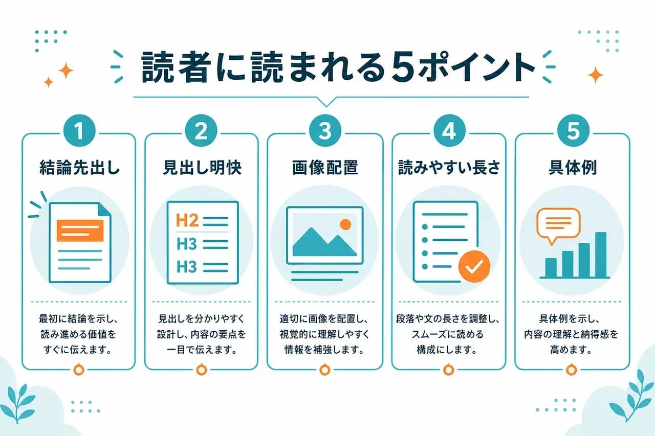 読者に読まれるポイント