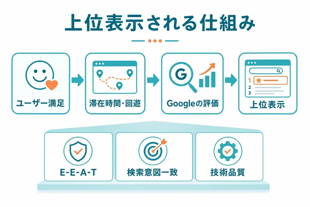 検索上位サイトの共通要因