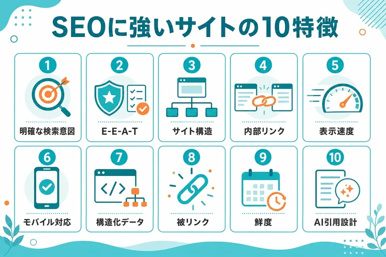 SEOに強いサイトの10特徴
