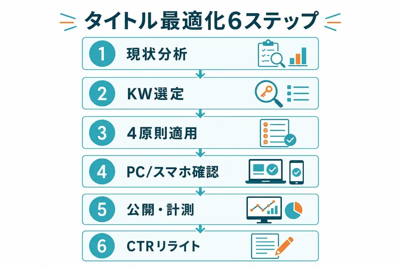 タイトル最適化6ステップ