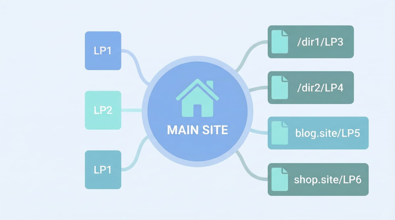 LP単体で上がらない場合の戦略：ディレクトリ型とサブドメイン