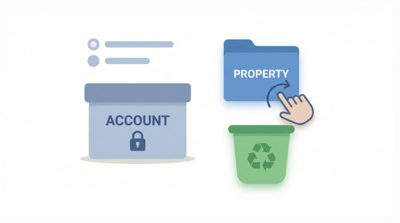 【推奨】Googleアナリティクスの「プロパティ」だけを削除する方法 1