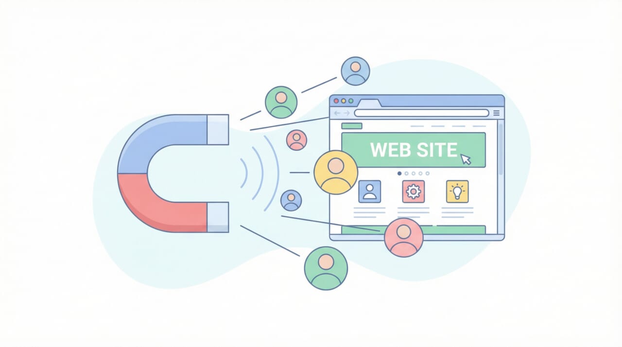 検索エンジンから自社サイトへ集客する方法