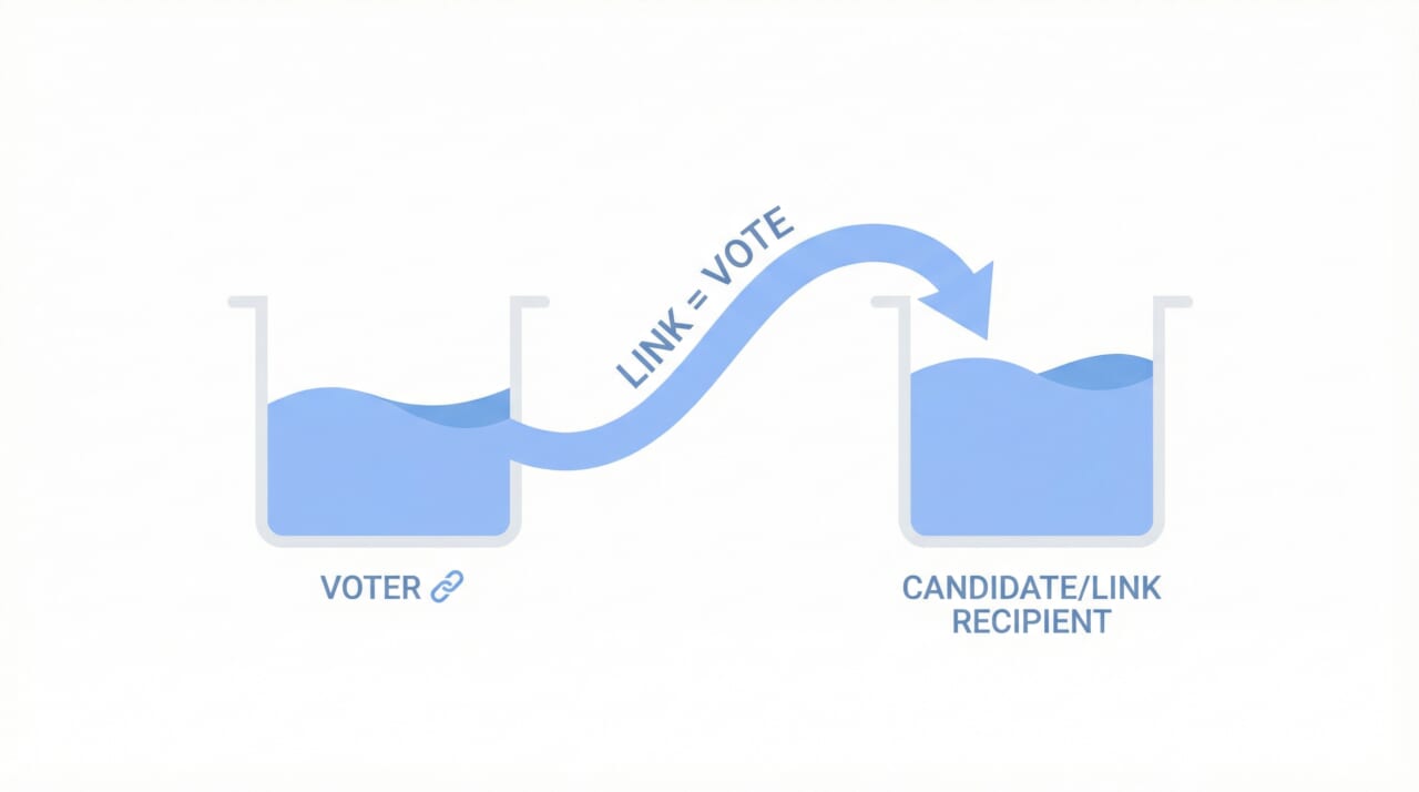 ページランクのスコアが決まる仕組みと計算の考え方