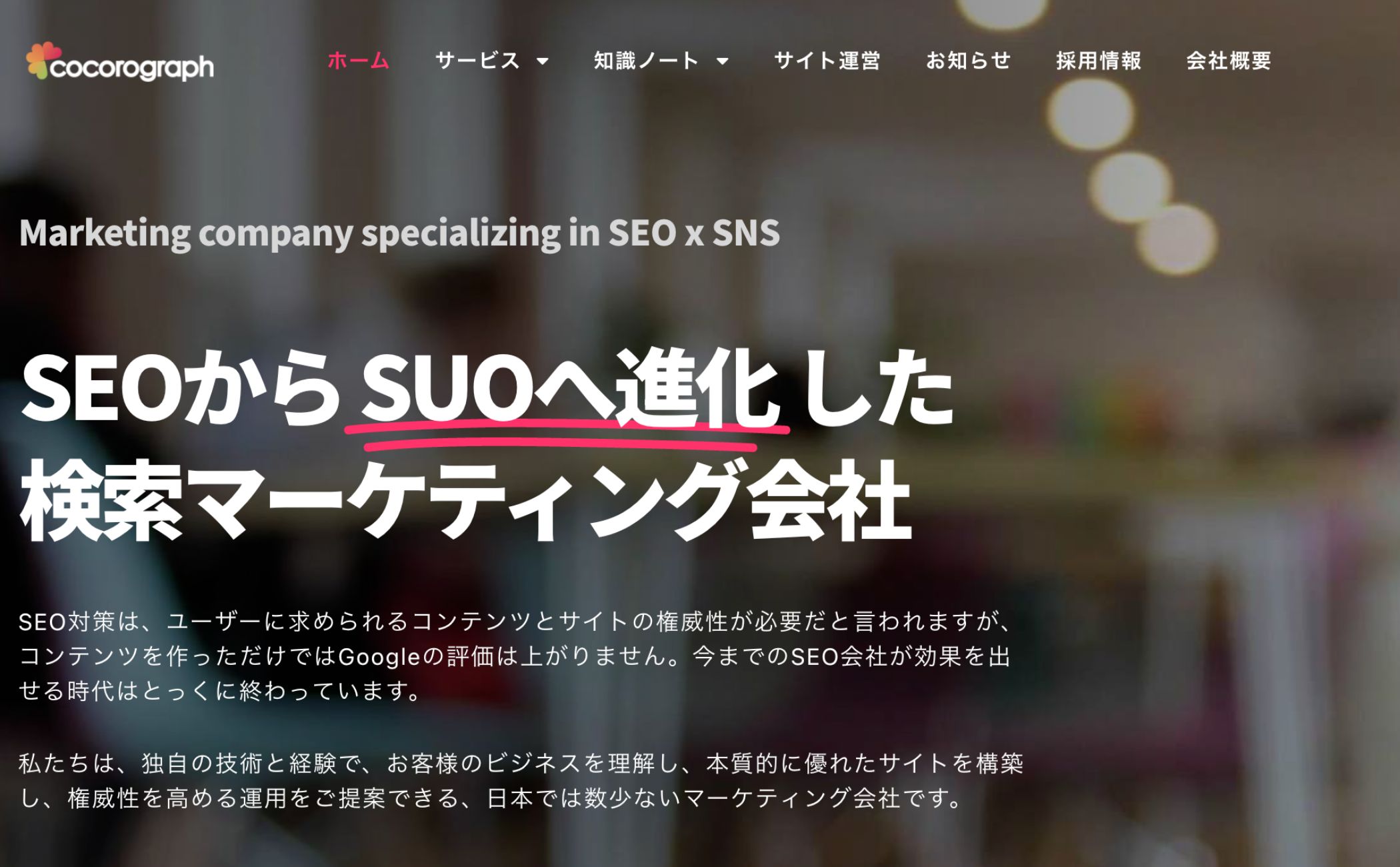 ココログラフのSEOコンサルティングの特徴