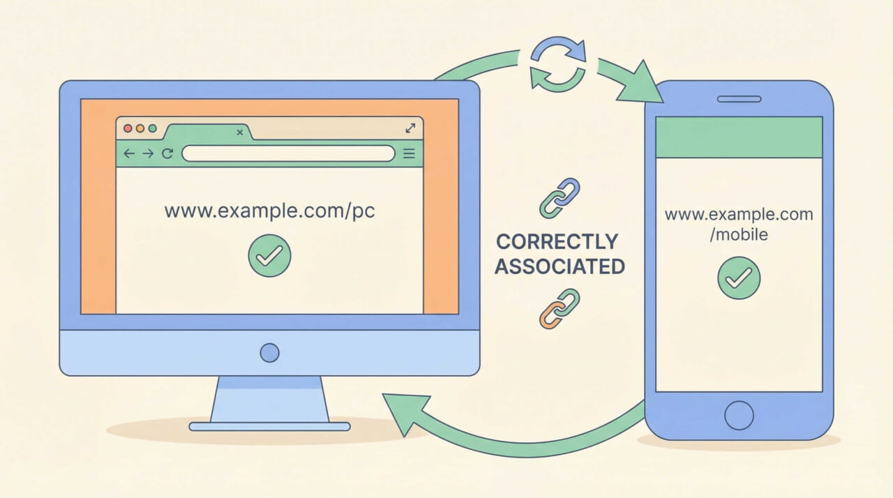 PCとスマホでURLが異なる場合の追加対応（別URL構成サイト向け）