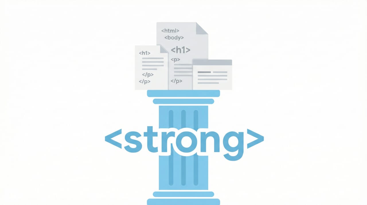 strongタグとは？HTMLにおける意味と役割
